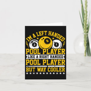 Carte Je Suis Un Joueur De Billard Gauche - Snooker Play