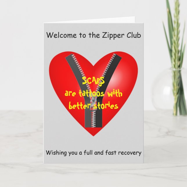 Carte Je suis un membre authentique du Zipper Club (Devant)