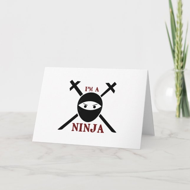 Carte Je Suis Un Ninja (Devant)