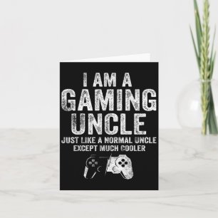 Carte Je Suis Un Oncle De Jeu Drôle Vidéo Joueur Vidéo C