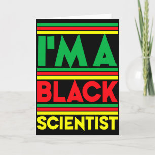 Carte Je Suis Un Scientifique Noir T Shirt D'Histoire No
