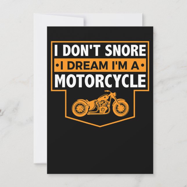 Carte Je Suis Un Véritable Cadeau Motocycliste Pour Les  (Devant)