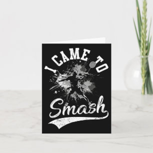 Carte Je Suis Venu À Smash Team Player Volant de badmint