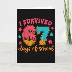 Carte Je Survivais 67 Jours D'école Enseignants Élèves G