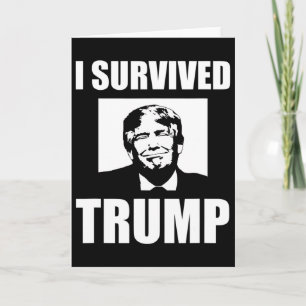 Carte Je survivais à l'élection de Trump Anti-trump 
