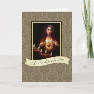 CARTE JE T'AI LAISSÉ UNE BOUGIE AUJOURD'HUI SACRÉ LE COE