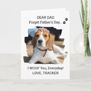 Carte Je t'ai malheureux Photo Chien Papa Bonne Fête des