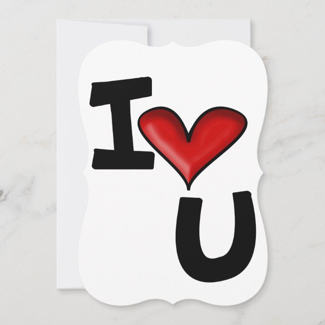 Carte je t'aime  (Devant)