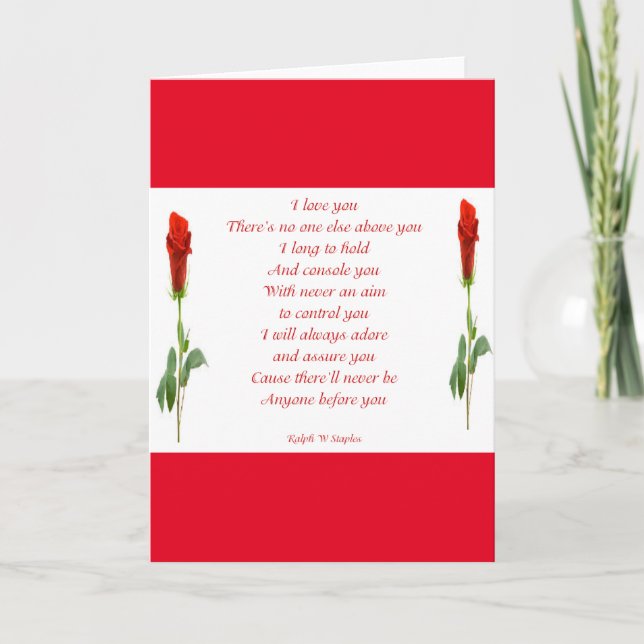 Carte Je t'aime (Devant)