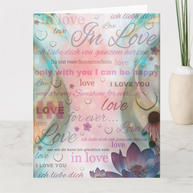 Carte Je t'aime (Devant)