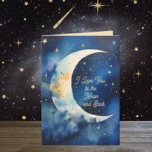 Je t'aime à la Lune Anniversaire ou toute occasion