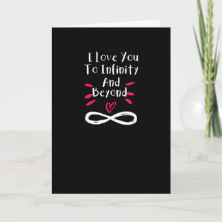 Carte Je t'aime à l'infini et au-delà Couple de la Saint
