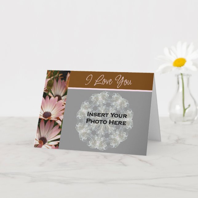 Carte Je t'aime African Daisies Photo de fleur  (Petite plante)