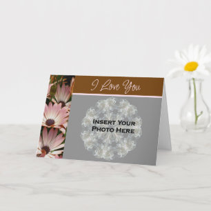 Carte Je t'aime African Daisies Photo de fleur 