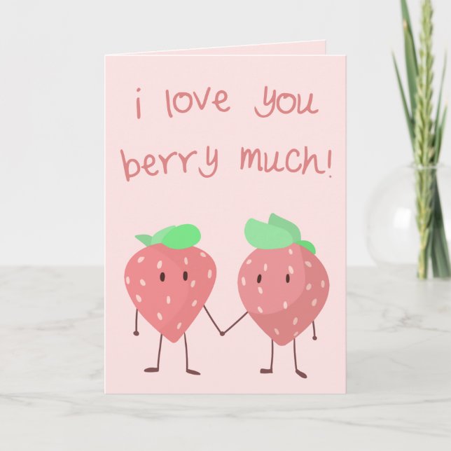 Carte Je t'aime beaucoup Berry ! (Devant)