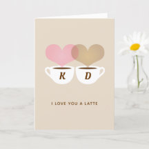 Je t'aime beaucoup personnalisé monogramme initial