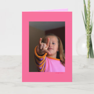 Carte "Je t'aime !" (blanc à l'intérieur)