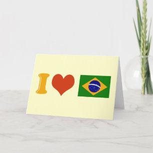 Carte Je t'aime Brésil