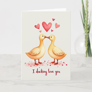 Carte Je T'aime Canard
