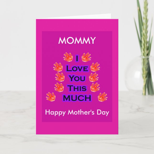 Carte Je t'aime ce BEAUCOUP de cadeau PurpleBk2 du jour (Devant)