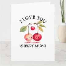 Je T'Aime Cherry Beaucoup de Valentines Jour