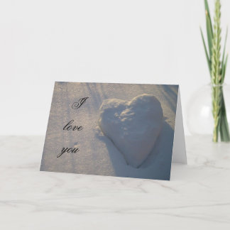 Carte Je t'aime coeur