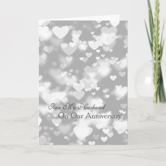 Carte Je t'aime coeurs romantiques d'anniversaire (Devant)