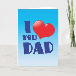 Carte Je t'aime DAD !