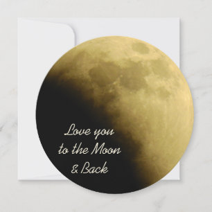 Carte Je t'aime de la Lune et Retour du coucher du solei