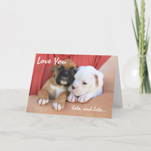 Carte Je t'aime divise en lots et divise en lots la