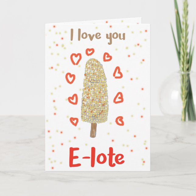 Carte Je t'aime elote (Devant)