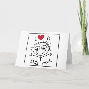 CARTE "JE T'AIME" ET "TU ME MANQUES" TANT