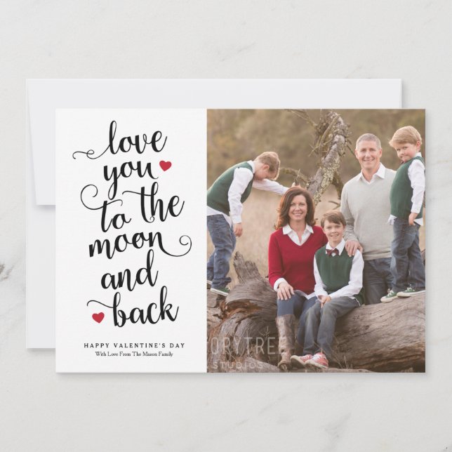 Carte Je t'aime jusqu'à la lune et retour (Devant)