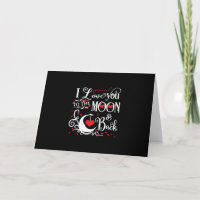Je t'aime jusqu'à la lune et retour Cadeau romanti