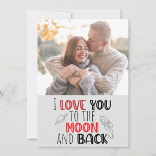 Carte je t'aime la romantique Saint Valentin/ photo anni