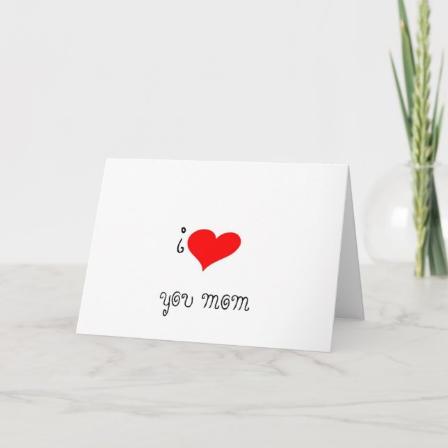 CARTE JE T'AIME MAMAN (Devant)