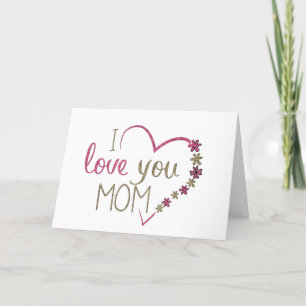 Carte Je t'aime MoM