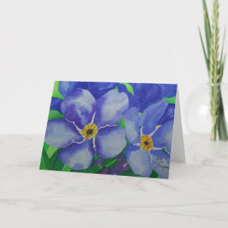 Carte Je t'aime, myosotis