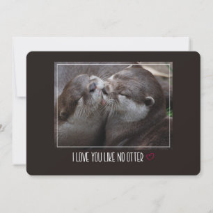 Carte Je T'Aime Pas D'Otter Mignonne Photo
