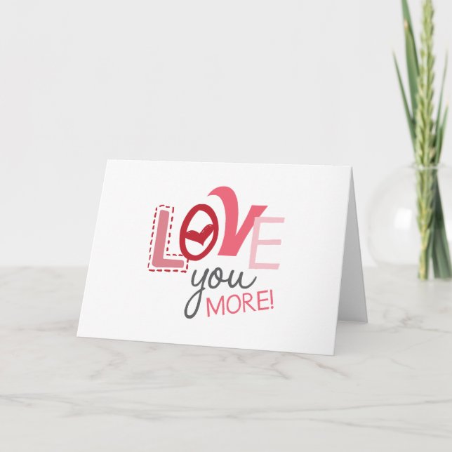 Carte Je t'aime plus (Devant)