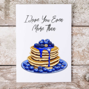Carte Je T'Aime Plus Que Des Pancakes   Jote Flirty