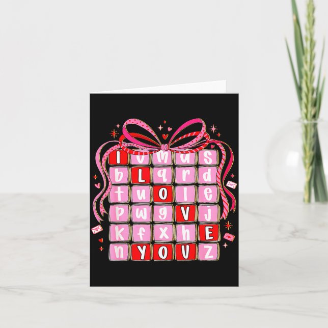 Carte Je t'aime Saint-Valentin Enfants Prépa Saint-Valen (Devant)