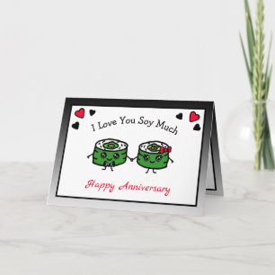 Carte Je T'Aime Tant De Sushi Pun