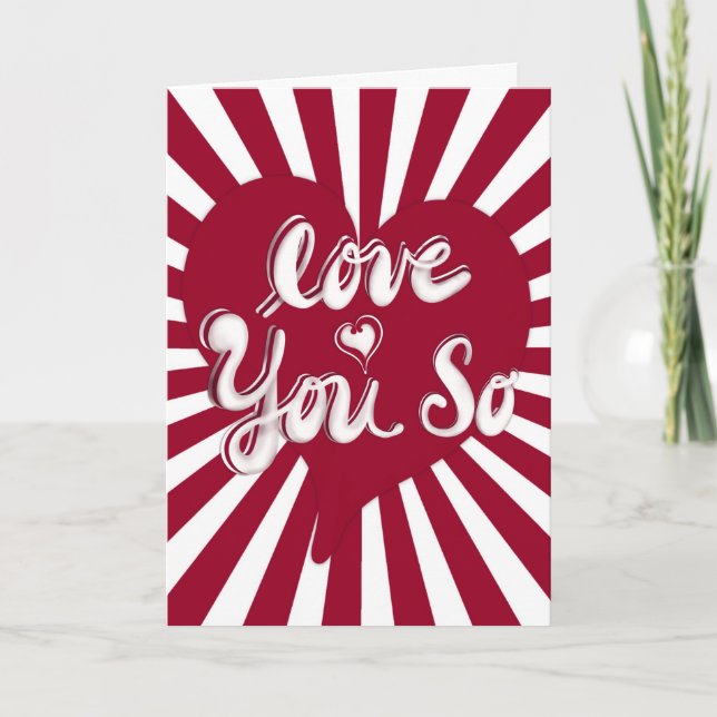 Carte Je t'aime tellement - Collection des amoureux (Devant)