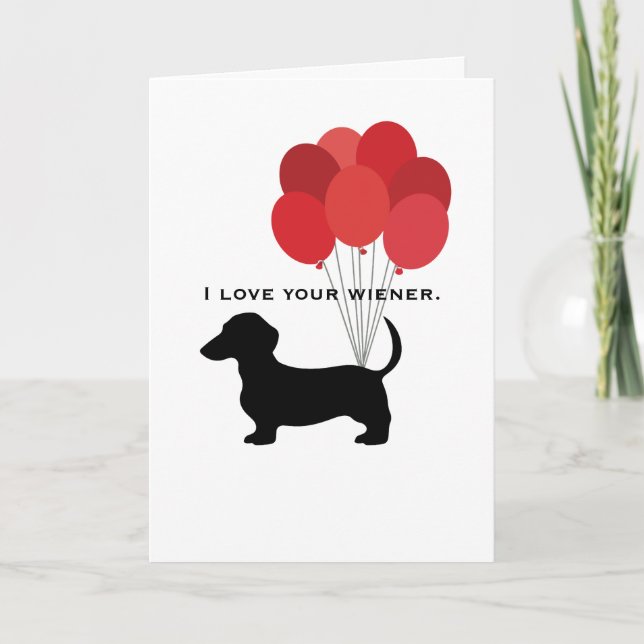 Carte Je t'aime ton Saint-Valentin Wiener (Devant)