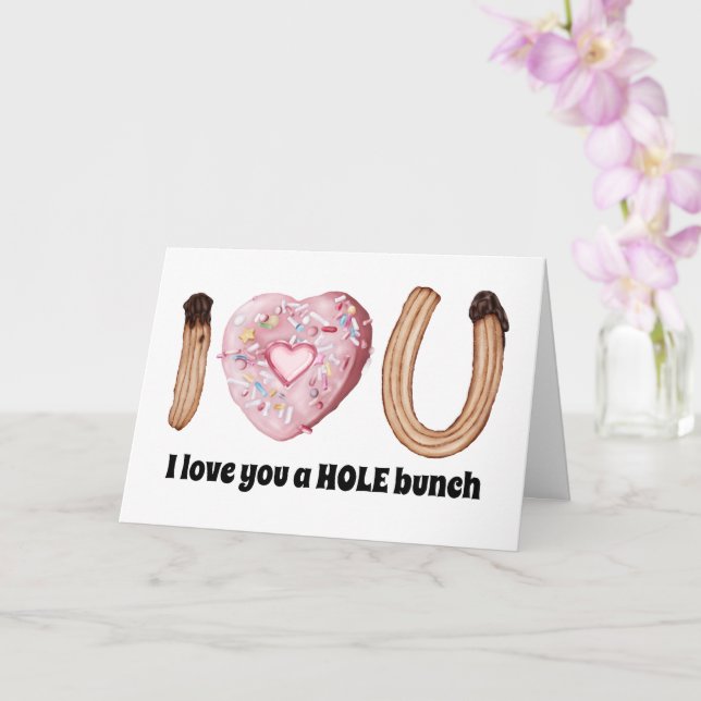 Carte Je t'aime un tas de couples de Saint Valentin (Orchidée)