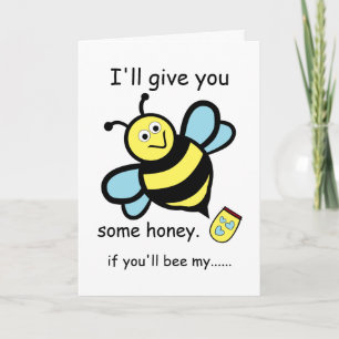 Carte Je te donnerai du miel, une abeille de la Saint-Va