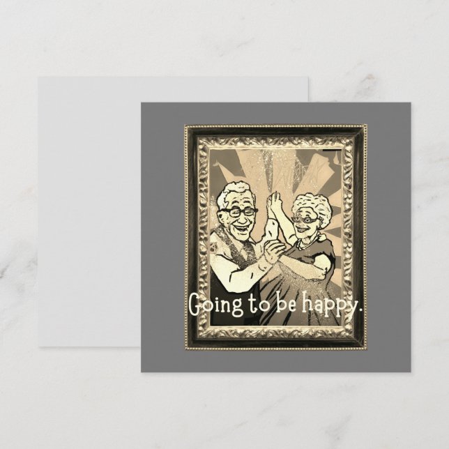 Carte Je vais être heureux. (Devant / Derrière)