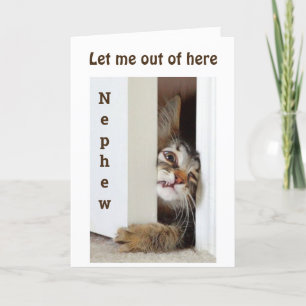 CARTE JE VEUX DIRE **HEUREUX ANNIVERSAIRE À ***MON NEPHE