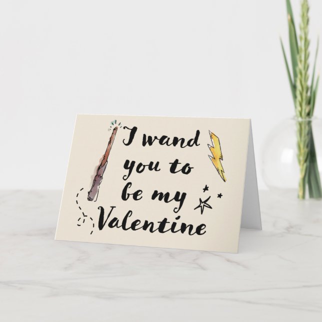 Carte Je Veux que Tu Sois Ma Saint-Valentin (Devant)